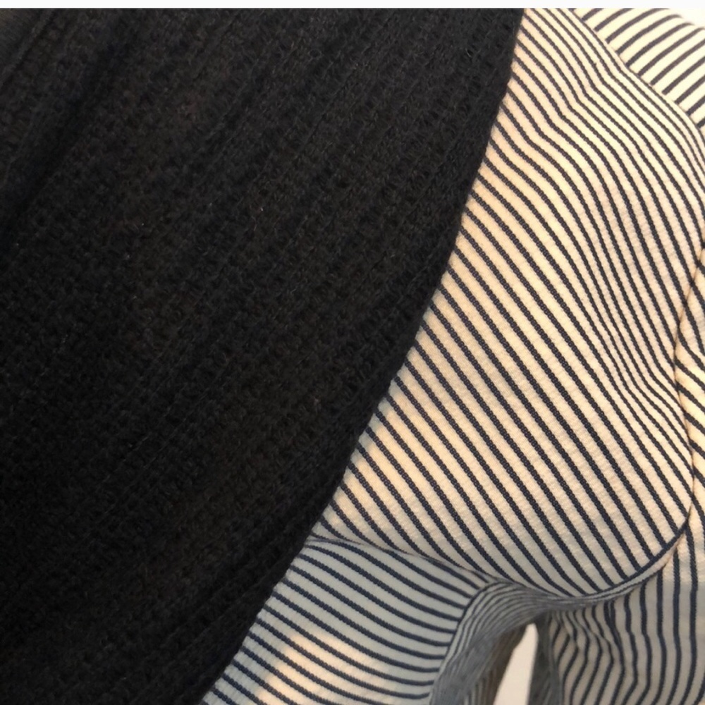Veronica Beard Striped Blazer with Hoodie - Picture 5 of 7